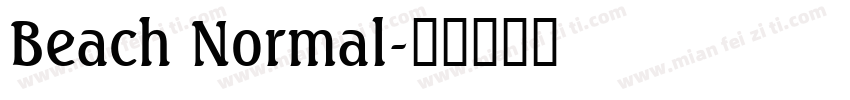 Beach Normal字体转换
